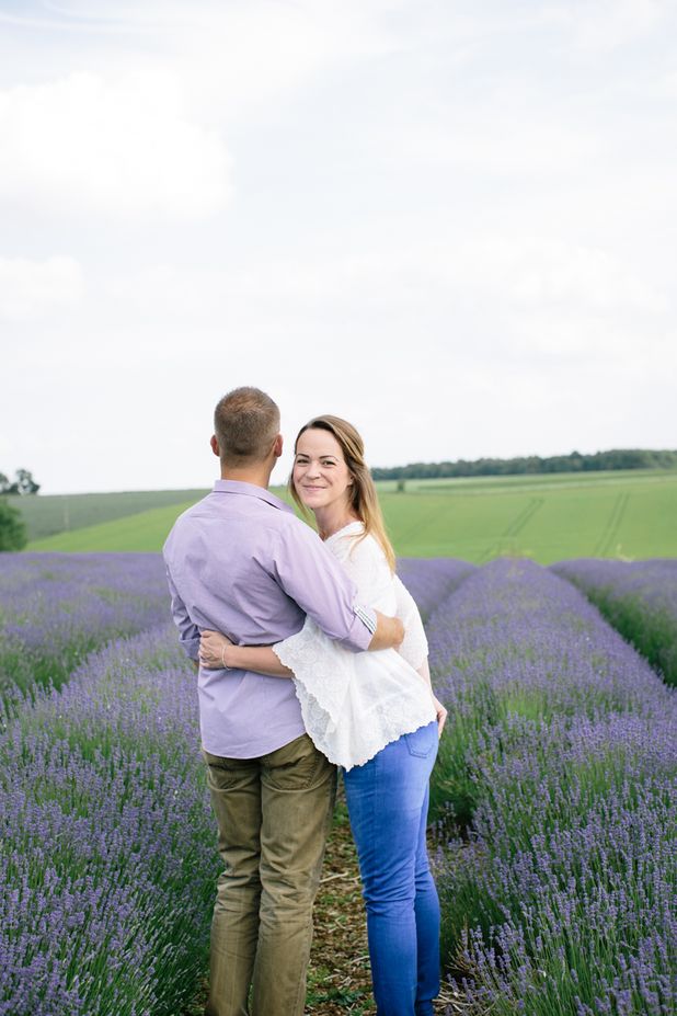Carley & Phil’s Pre Wedding Shoot at the Cotswold Lavender Fields