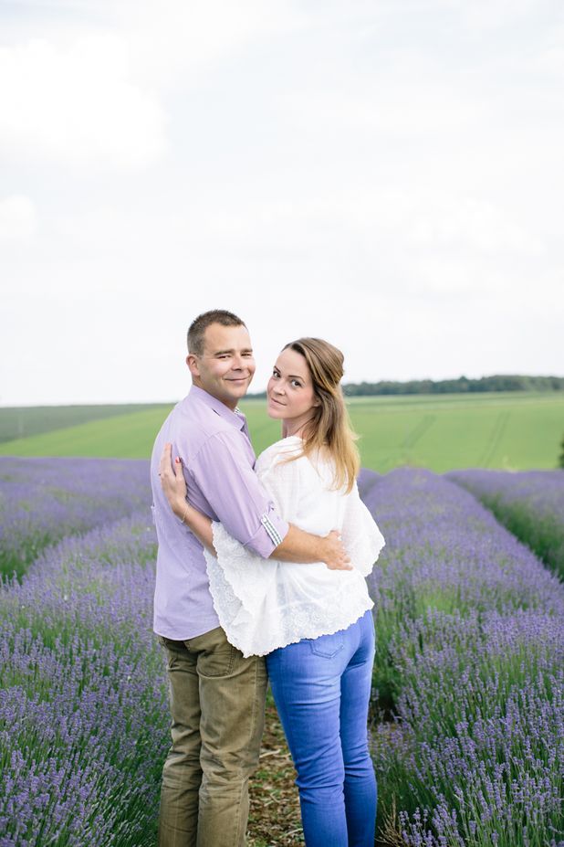 Carley & Phil’s Pre Wedding Shoot at the Cotswold Lavender Fields