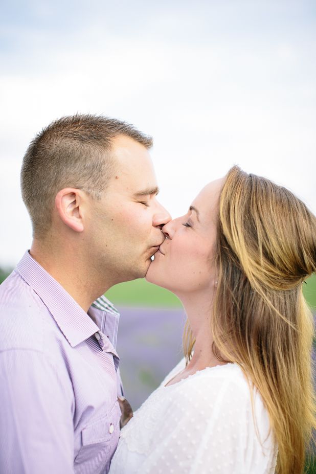 Carley & Phil’s Pre Wedding Shoot at the Cotswold Lavender Fields