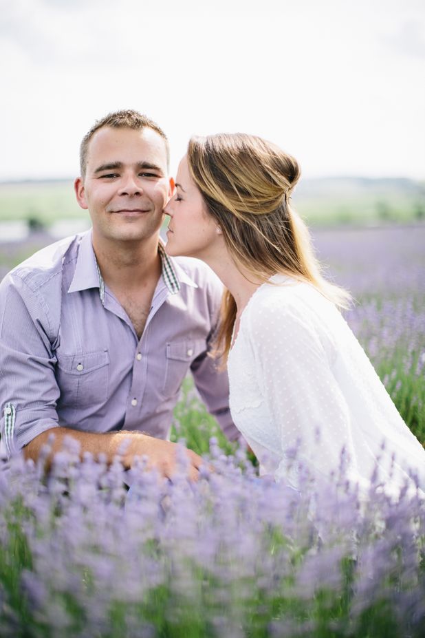 Carley & Phil’s Pre Wedding Shoot at the Cotswold Lavender Fields