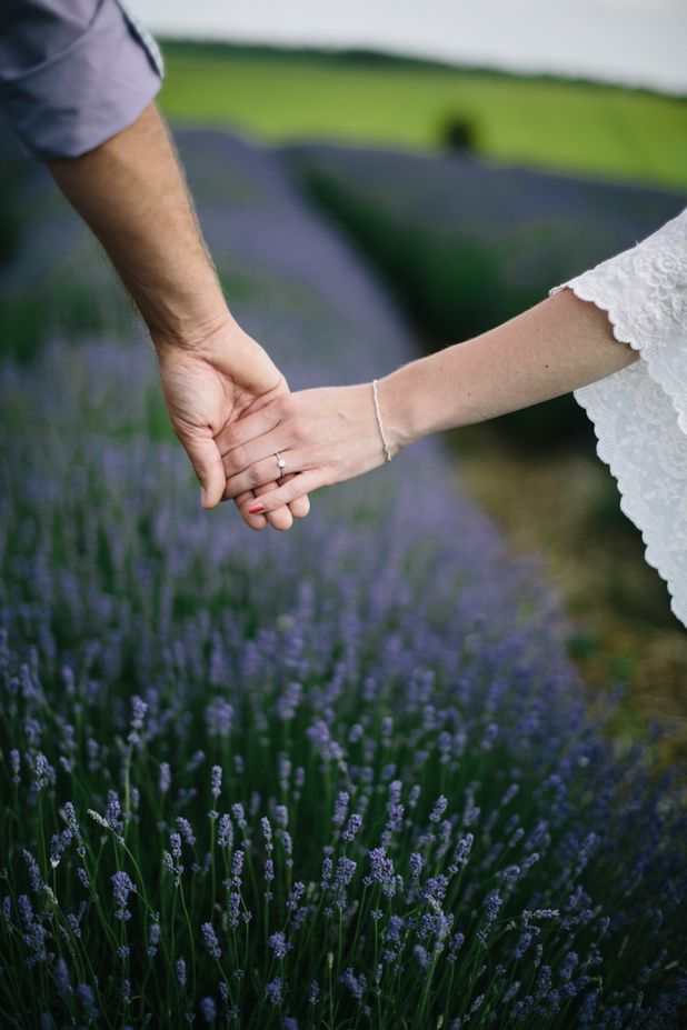 Carley & Phil’s Pre Wedding Shoot at the Cotswold Lavender Fields