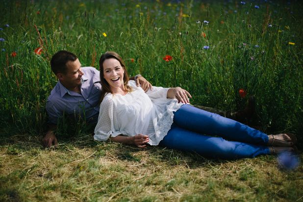 Carley & Phil’s Pre Wedding Shoot at the Cotswold Lavender Fields