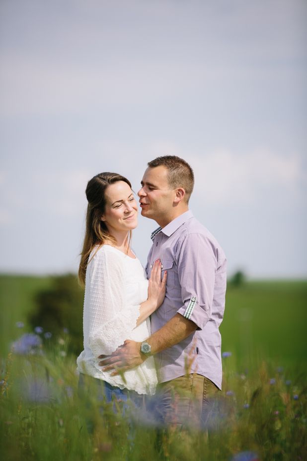 Carley & Phil’s Pre Wedding Shoot at the Cotswold Lavender Fields