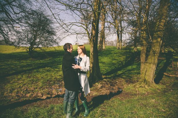 A walk in the Welcombe Hills with Lisa & David, for a pre wedding shoot, just a few weeks before the wedding day.